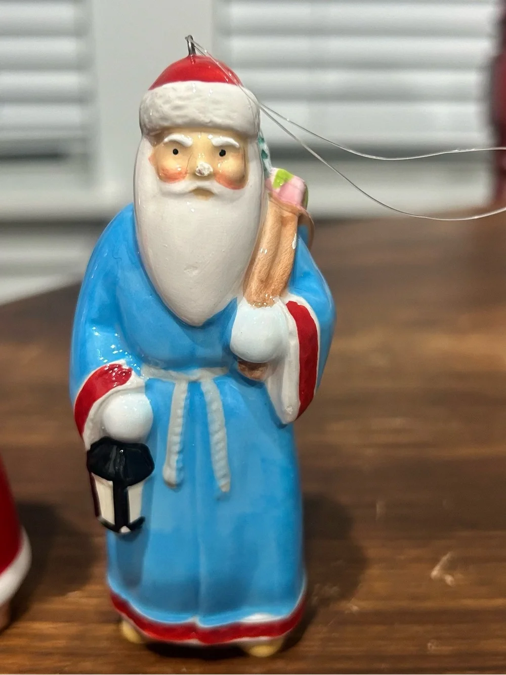 3 Crate and Barrel Around the World Santa Ornaments-2014 Greece, Russia & Norway